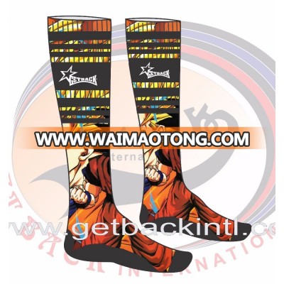 Custom High Quality Polyester-Nylon Sublimation Print Socks , Digital Print Polyester-Nylon Socks, High Elastic Socks