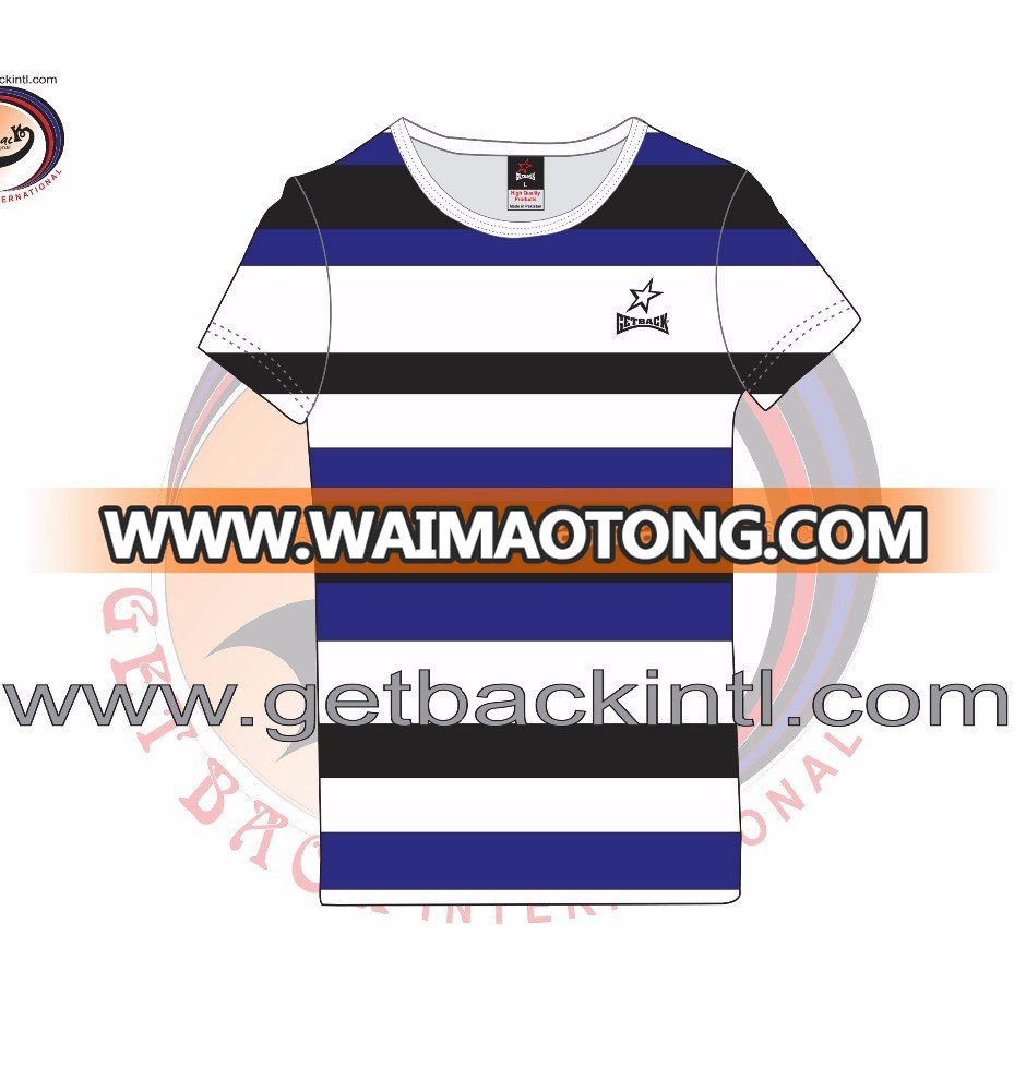 Custom Striped T-Shirts /All Over Sublimation Printing Striped T-Shirts